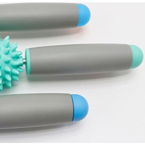 Muscle Roller Yoga Relaxing Massage Stick Fascia Cellulite Spiky Five Ball Relax K1KD