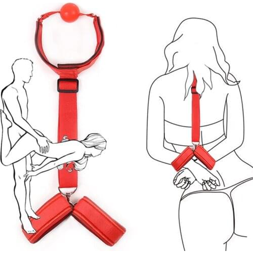 Bdsm Bondage Restraint Handcuffs & Ankle Cuffs Fetish Slave Adult Erotic No Vibrators Sex Toys For Women Couples Sex Products