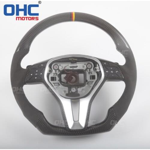 Real Carbon Fiber Steering Wheel for Mercedes Benz E C CLS W218 W212 W204 W207 Class
