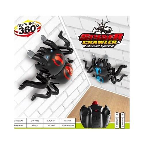 Spider Scary Toy Wall Driving Climber Remote Control Realistic RC Prank Halloween Christmas Children rc climbing toy