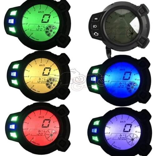 1pcs ABS Motorcycle Instruments 10000 RMP LCD Digital Backlight Speedometer Tachometer Gauge for Yamaha Zuma BMK X125 YW125 BWS