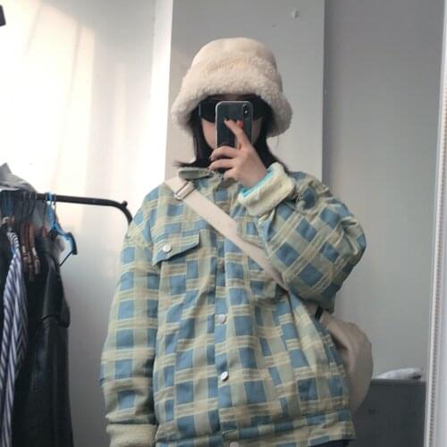 Japanese Harajuku Style Cute Soft Girl Cotton Coat Korean Loose Cute Girl Student Coat Plus Size Winter Coat Women