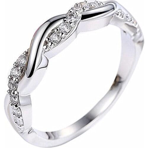 New Arrival Ring 925 Silver Jewelry with Zircon Gemstone Open Finger Rings for Women Wedding Party Gift Accessories Wholesale