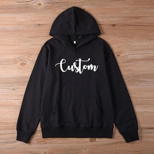 Custom Hoody funny Sweatshirt unisex women Fashion 100% Cotton Jumper graphic casual street style quote Pullovers outfits tops