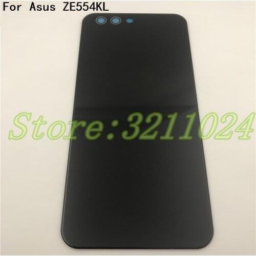 Original For ASUS Zenfone 4 ZE554KL Back Battery Cover door Housing Case For ASUS ZE554KL Z01KD Glass Battery Cover+Logo