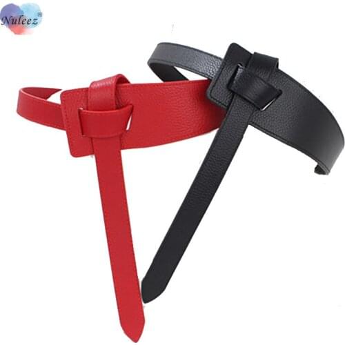 Nuleez Genuine Cowhide Belt Women Cummerbunds Fashion Accessory for Ladies Dress and Suits