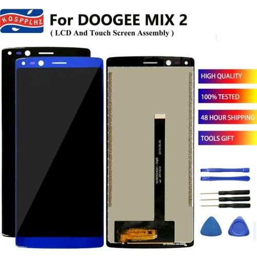 100% Tested 5.99" For Doogee Mix 2 LCD Display and Touch Screen For Doogee Mix2 Cell Phone Accessories +Tools