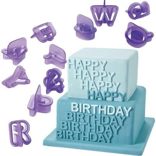 1Set(40Pcs) Alphabet Letter Cookie Cutters Cake Decorating Molds Sugarcraft Chocolate Moulds Baking Accessories Mywishlist