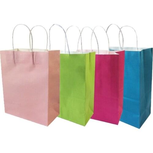 10PCS/lot sweet paper bag with handle Multifunction wedding birthday party bag Fashionable cloth shoes paper bags 27*21*11cm