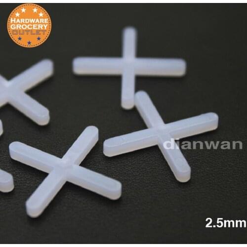 2.5mm Tile Spacers Ceramic Tile Spacers Spacing Of Floor Wall Tiles 300pcs