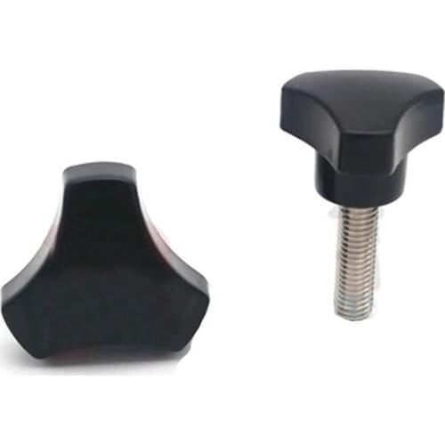 2Pcs M5 Stainless Steel Triangle handle screws Plastic head Hand Screw Arc Knob bolt Length 35mm-70mm