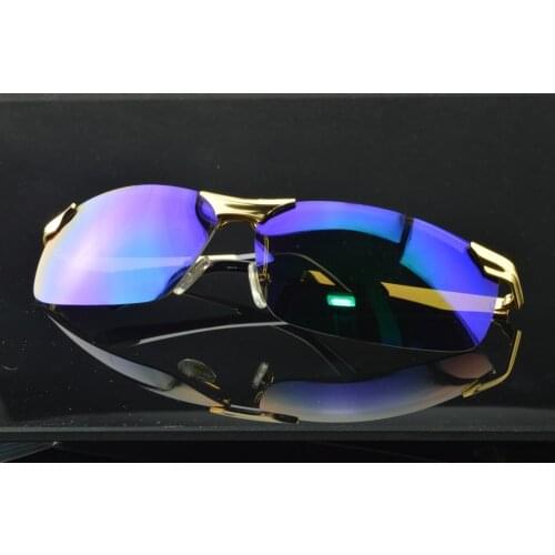 2019 Hot Sale Rushed Rectangle Alloy Adult Lentes De Sol Mujer Polarized Sunglasses Men Mirror Polarized Ice Coated Sunglasses