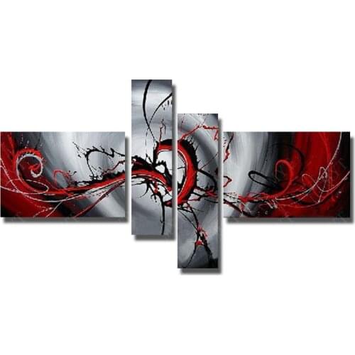 Fine Art Painting Handpainted Abstract Beautiful Oil Painting Wall Pictures For Living Room Decor Canvas Art 5 Peices Artwork