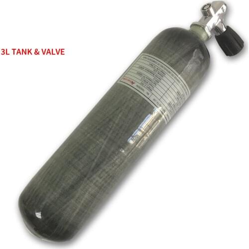 AC10351 3L CE Pcp Air Tank 4500psi Carbon Fiber Cylinder With Valve Scuba Tank Paintball Airforce Condor Diving Bottle Acecare