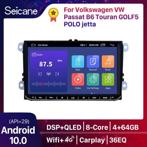 Seicane 9" Android 8.1 Car multimedia player GPS Navigation for VW Skoda Octavia golf 5 6 touran passat B6 jetta polo tiguan
