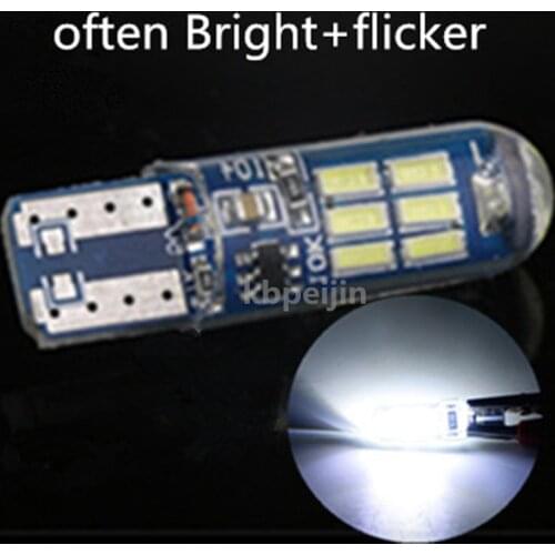 Car LED flash lamp Signal Lamp Clearance Lights T10 W5W license light for SsangYong korando kyron rexton 2 rodius car lamp Refit