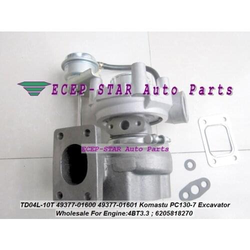 Free Ship TD04L-10T 49377-01600 49377-01601 6205-81-8270 6205818270 Turbo Turbocharger For Komastu PC130-7 Excavator 4BT3.3