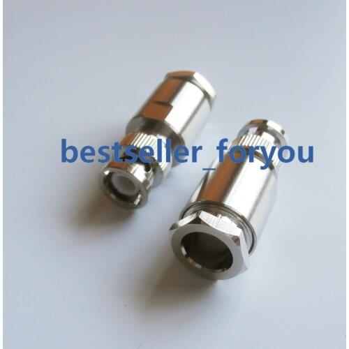 BNC male Q9 plug clamp RG8 RG213 LMR400 RG214 cable straight rf Connector