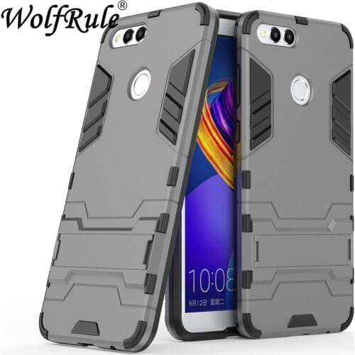 For Cover Huawei Honor 7X Case On Huawei Honor 7X Silicone Rubber Robot Armor Hard Back Phone Cover Case for Huawei Honor 7X
