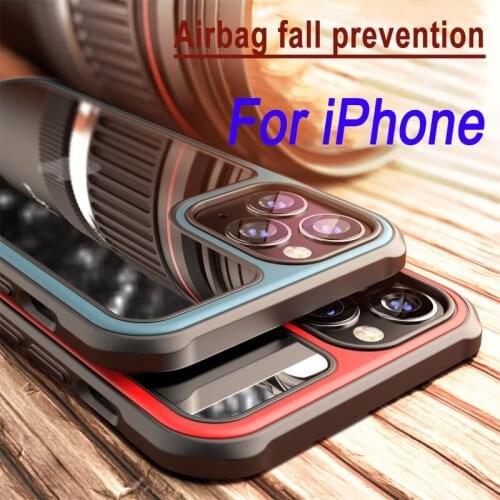 Phone Case Shockproof Armor Matte Case For iPhone 12 Pro Max iPhone 12 Mini Luxury Silicone Bumper Clear Hard