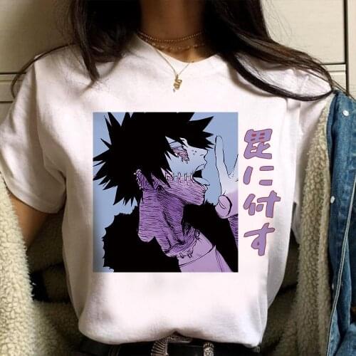 Mens Shirt My Hero Academia Dabi Sad Boy Round Neck Short Sleeved T-shirt Unisex Harajuku