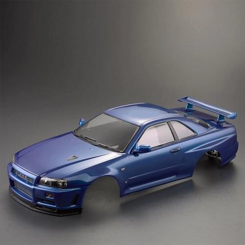 Killerbody 1/10 Electric Touring RC Car Finished Case Frame PC Body NISSAN SKYLINE (BNR34) With 257mm Wheelbase