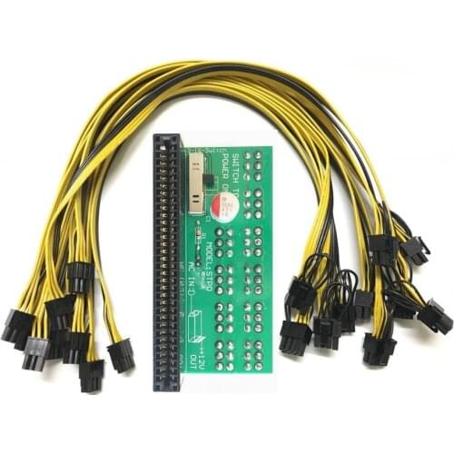 DPS-1200FB/QB Power Module Breakout Board for 1600W Server Power Conversion Board 6 pin to 8 pin 8pin 6+2 to 6 pin 6pin Cable