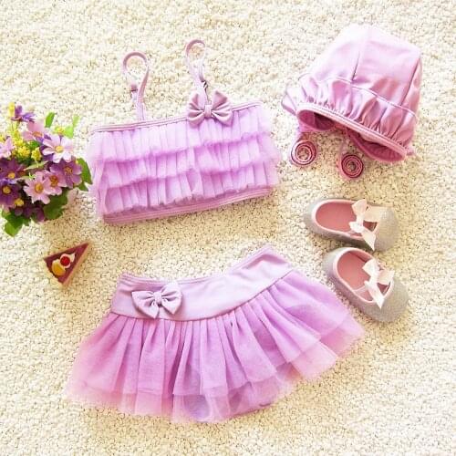 Bikini Sets Children Beachwear Korean Girls Swimsuit Baby Swimwear 2019 Children Swimwear Kid Lace Princess Bathing Suits