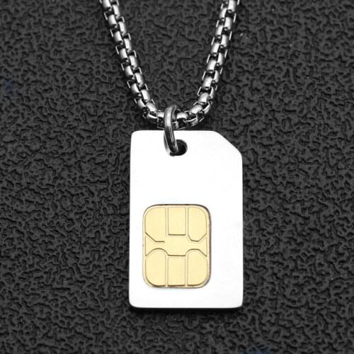 Mens necklace stainless steel women hip hop necklace chain for mujer Lump long card Pendant men necklace women fasion jewellery