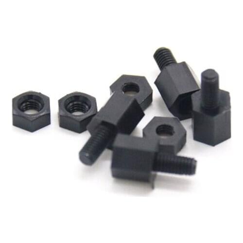 TCMM 16pcs M2 Nylon Screw Isolation Column M2*6 Screw M2 Nut for FPV Racing Drone Spare Part Screw Set