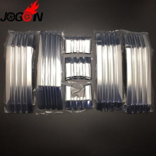 NEW !!! 7pcs ABS Chrome Front Center Grille Grill Cover Trim For Toyota Prado FJ150 LC150 2016 2017 2018