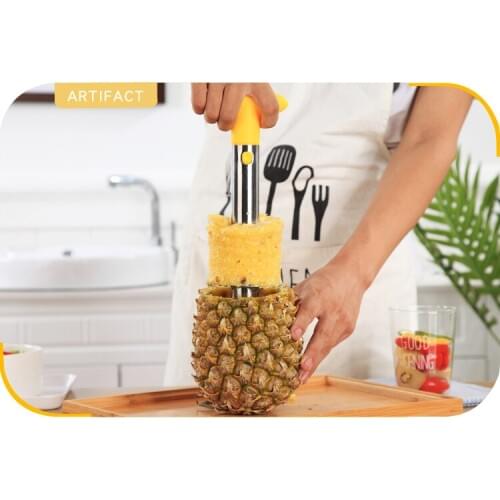 1Pc Stainless Steel Easy to use Pineapple Peeler Accessories Pineapple Slicers Fruit Knife Cutter Corer Slicer Kitchen Tools