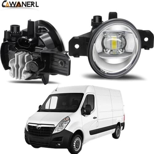 Fog Light Assembly 30W 8000LM Car Right + Left Side LED Lens Fog Lamp Daytime Running Light H11 12V For Opel Movano B 2010-2015