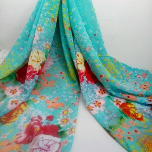 75D Chiffon Dress Fabric Sewing Material ON SALE Floral DIY Craft Material