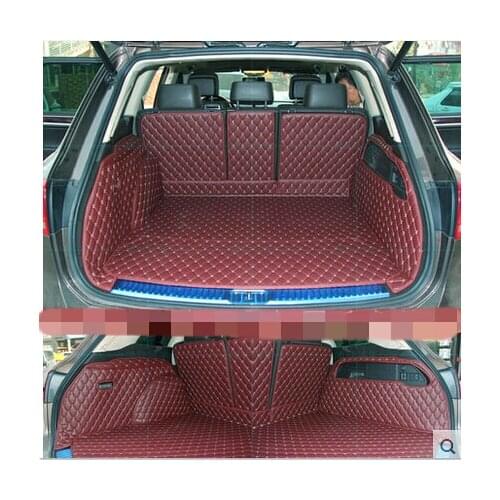 Full Surrounded Special Car Trunk Mats for Volkswagen Touareg Durable Waterproof Boot Carpets