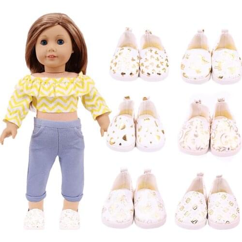 Doll Shoes Handmade Boots 7 Cm Doll Shoes For 18 Inch American &43 Cm Baby New Born Doll Accessories For Our Generation Girl`Toy