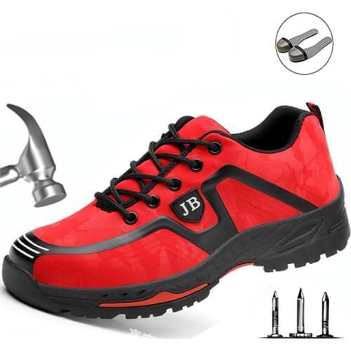 Labor Insurance Shoes Men Breathable Deodorant Safety Work Shoes Steel Toe Caps Anti-smashing Anti-piercing Site Shoes