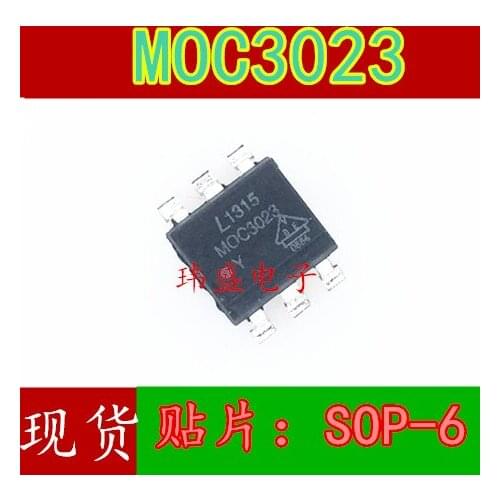 10pcs MOC3023 MOC3023S SOP-6