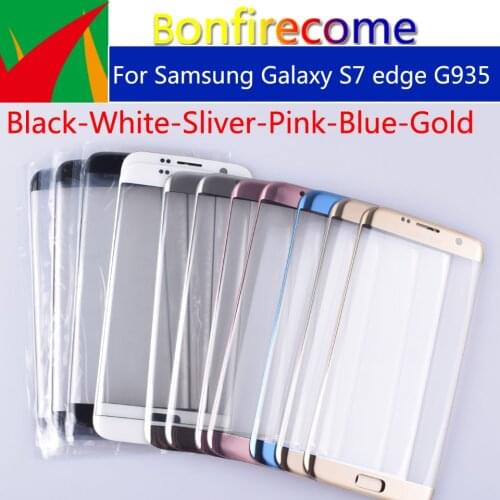 10pcs\lot S7Edge Touchscreen For Samsung Galaxy S7 Edge G935 G935F G935FD G935A LCD Touch Screen Front Outer Panel Glass Lens