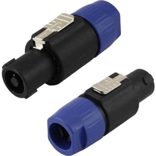 10pcs Connector Speaker Audio cable Speakon plug 4 Pole LOCK twist short NL4FC