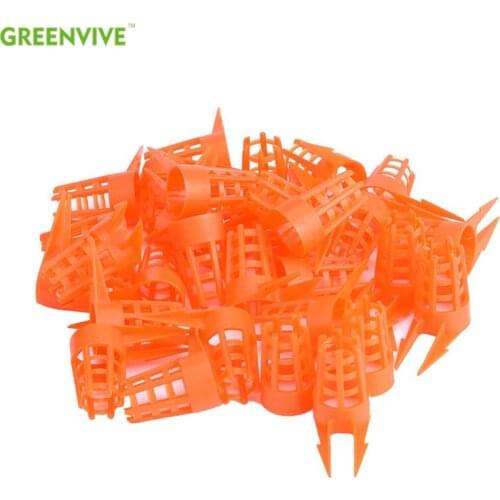 20 Pcs/Set Bee Queen Cap Protective Cell Cover Beekeeping Tools Beekeeper Equipment Plastic Cage Beekeeping Supplies C42