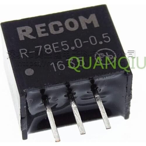 2pcs R-78E5.0-0.5 R78E5005 R-78E5.0-1.0 SIP-3 DC-DC Isolated power supply module