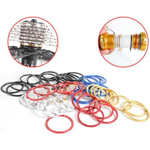 5Pcs 2mm Mountain Bikes Flywheel Washer Bottom Bracket Center Axis MTB Alluminium Alloy Bicycle Hub Spacer Gasket Spacer
