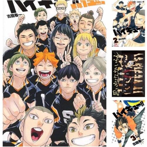 5D Full Round Diamond Painting Anime Volleyball Boy Digital Paint Haikyuu Japan Style Cartoon Poster Painting Anime Poster