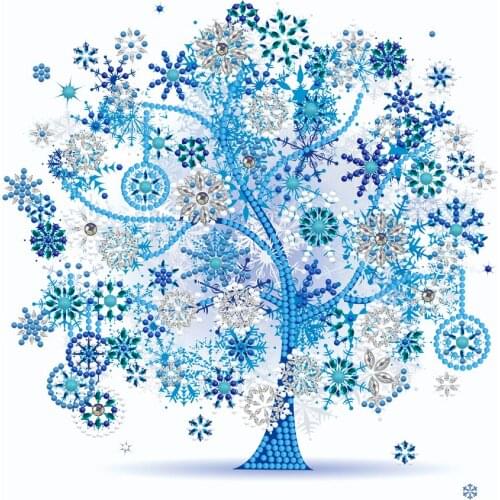 5D Luminous Diamond Painting Special Shaped Rhinestone DIY Snowflake Tree Diamond Mosaic Embroidery Cross Stitch Home Decor