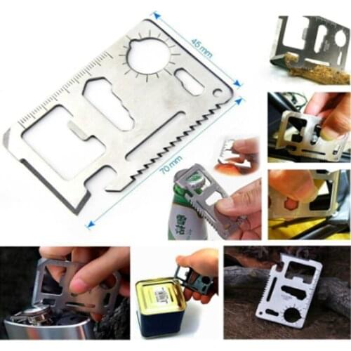 Emergency life-saving kit self-service box SOS camping hiking saw whistle compass tool outdoor emergency camping equipment 1 set