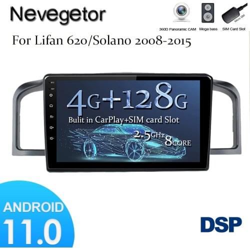 Car Navigation Gps 9 inch Android 11 Octa core Support Mirror link 2DIN car Radio multimedia video Player for Lifan 620/Solano