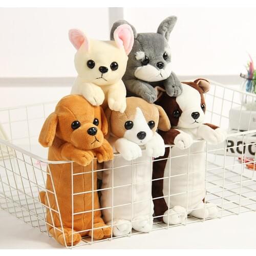Cartoon Pencil Case Cute Dog Puppy Design Student Stationery Pen Pouch Kids Plush Bag Kids Gift Pencil Storage Bag