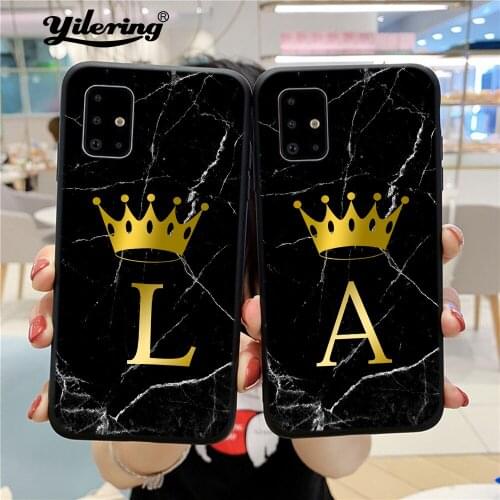 Custom letter names For Samsung Galaxy A01 A11 EU A51 A71 A81 A91 A31 A41 A21S Phone Case Soft cover for Samsung A21S A31 Case