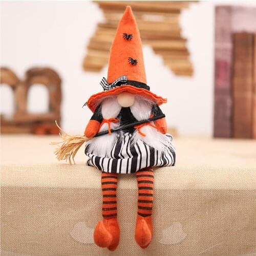 Decoration Faceless Gnome Doll Home Decor Doll Ornaments Horror Party For Home Pumpkin Broom Doll Gifts Halloween Decoration